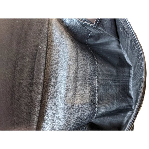 Authentic Versace Genuine Black Leather Trifold Wallet with Medusa Medallion - Picture 11 of 12